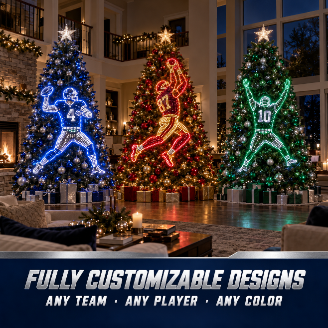 Custom Football Tree Led Light