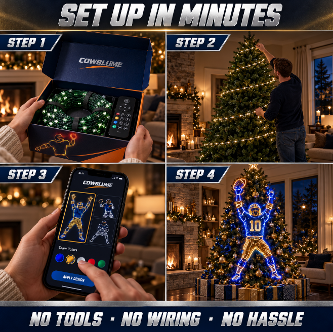 Custom Football Tree Led Light
